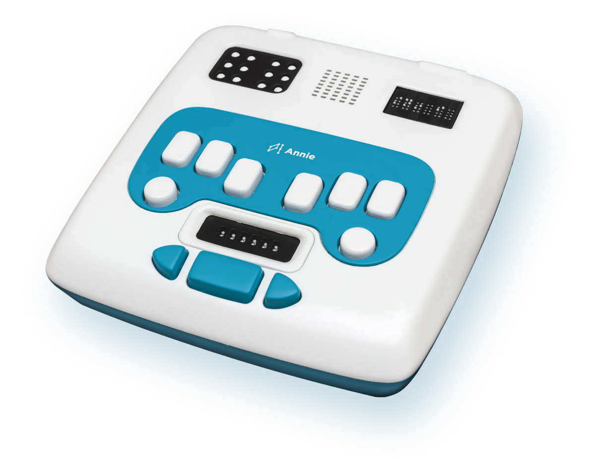 The Annie braille literacy device.